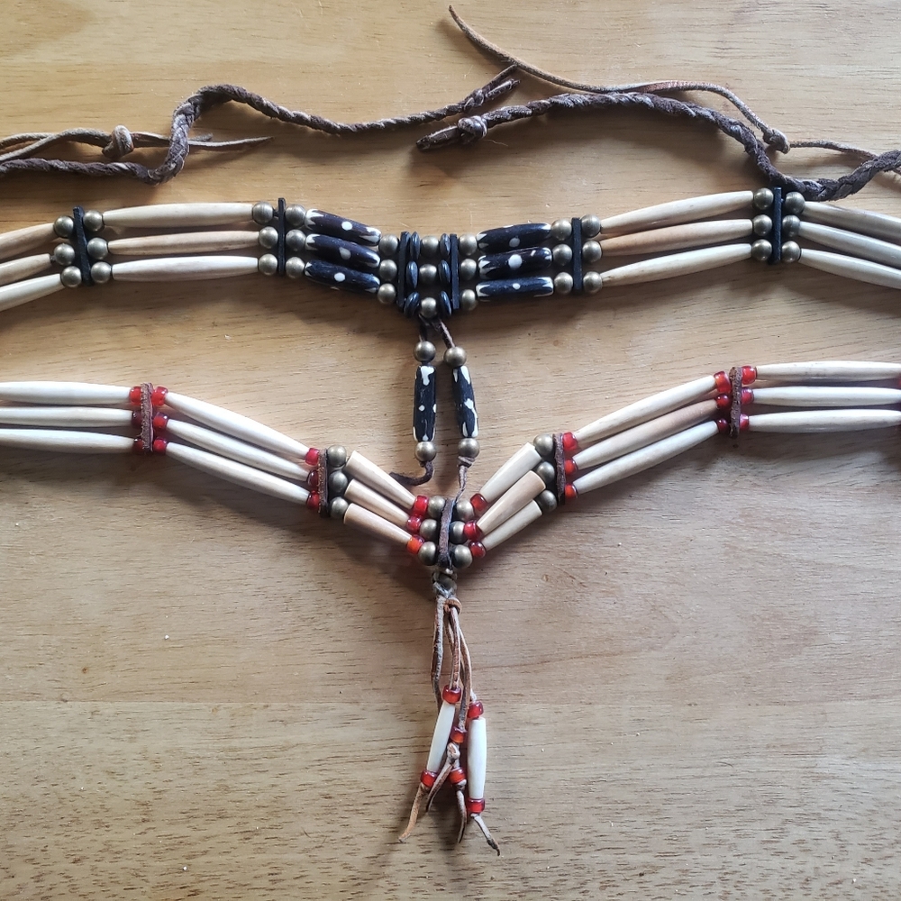 Two Vintage,  Native American (Ojibwe) chokers